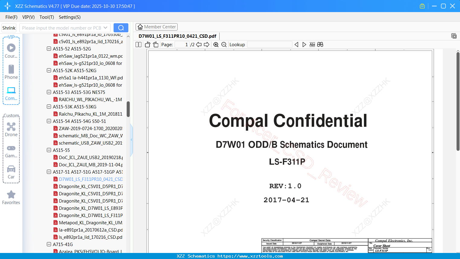 Laptop ACER D7W01_LS_F311PR10_0421_CSD